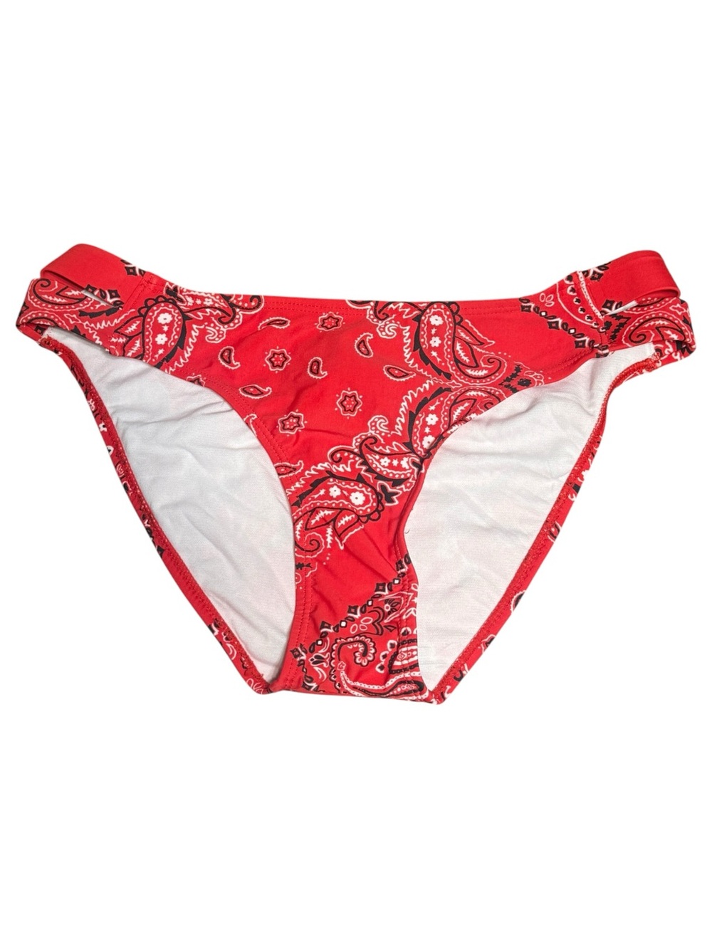 NWT Hot Water Red Bandana Print Bikini Bottoms